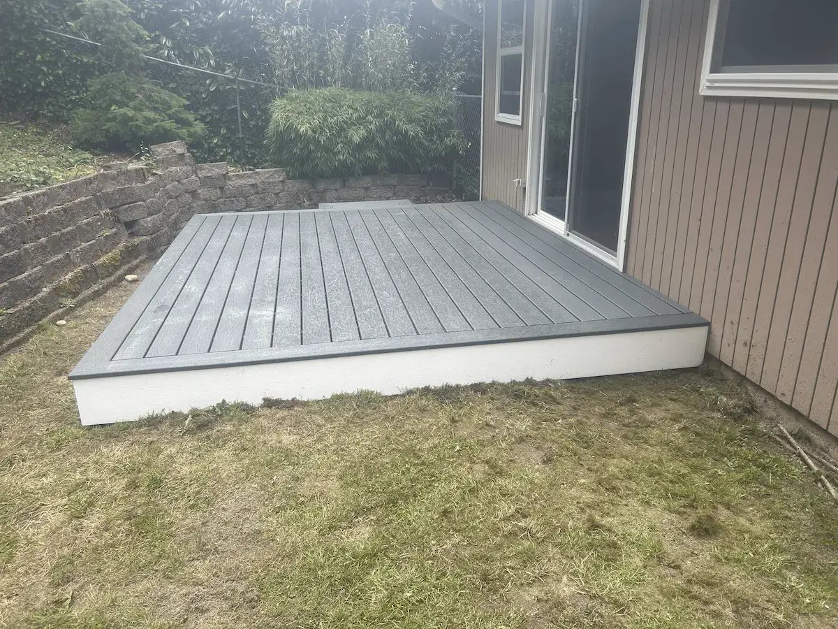 New deck build in Pierce County Washington