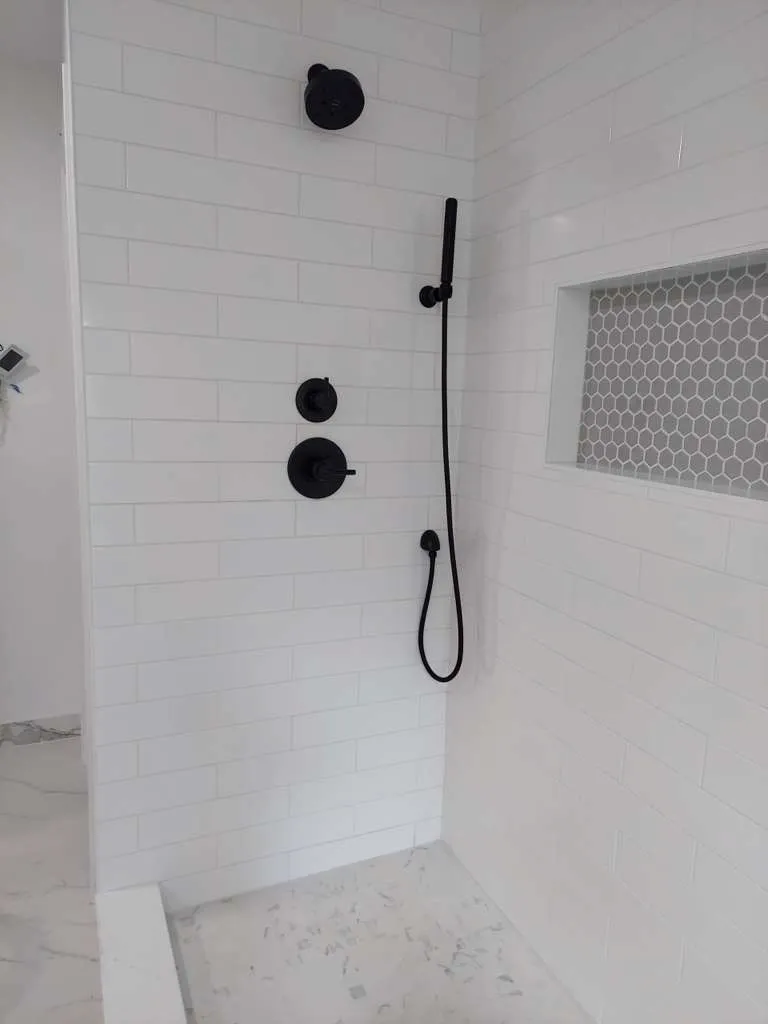 Walk-in shower project in Pierce County Washington
