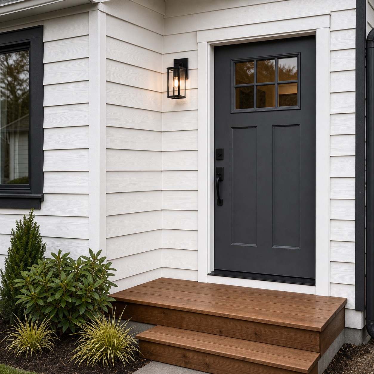 Siding repair and exterior door replacement in Tacoma Washington